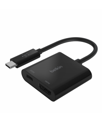 Belkin USB-C to HDMI + Power Adapter Black