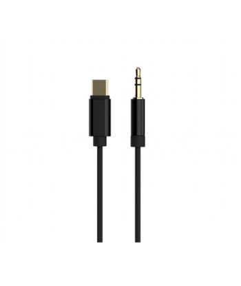 Cablexpert USB-C kuni 3.5mm AUX kaabel - Must, 1.5m