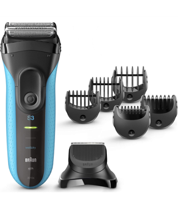Pardel Braun with trimmer Series 3 Shave&Style 3010BT Operating time (max) 45 min Wet & Dry NiMH Black/Blue