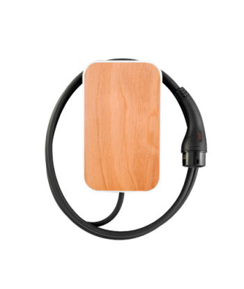 VOOL 22kW EV Laadija (6.5M Kaabel, 4G/WiFi/BT) - Puiduimitatsioon Hele