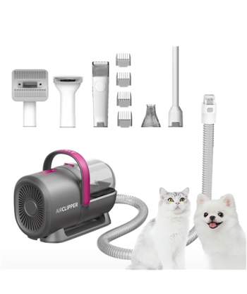 PETKIT Air Clipper LM4 5‑in‑1 Набор для Ухода и Пылесоса для Питомцев Серый/Белый