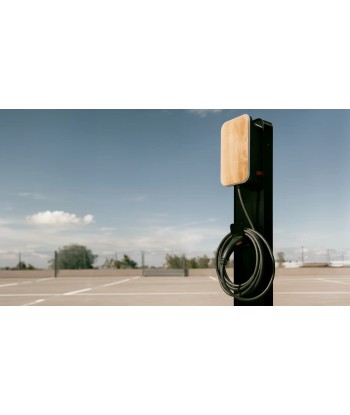 VOOL 22kW EV Laadija (6.5M Kaabel, 4G/WiFi/BT) - Puiduimitatsioon Hele