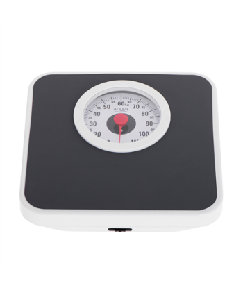 Adler AD 8178 Mechanical Bathroom Scale - 120kg Capacity, Black
