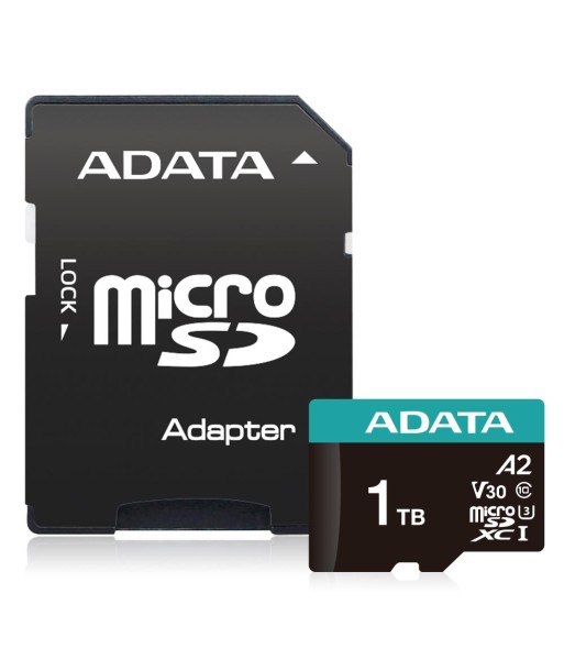 MEMORY MICRO SDXC 1TB W/AD./AUSDX1TUI3V30SA2-RA1 ADATA