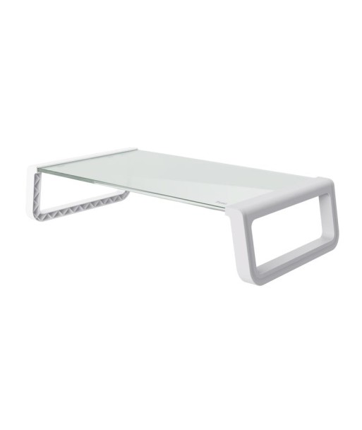 Trust Monitor Stand Monta - Glass White - Enhance Your Viewing Experience! Trust Monitor Stand Monta - Glass White - Enhance Your Viewing Experience!