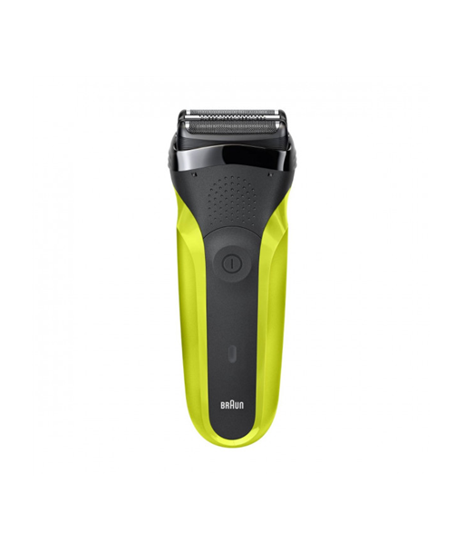 Braun Series 3 300s Electric Shaver - Black/Green - 30 min Operating Time