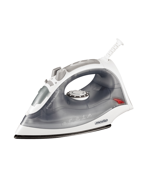 Auru triikraud Mesko, MS 5037, 2800 W, Water tank capacity 170 ml, Continuous steam 35 g/min, Grey