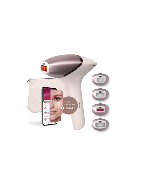 IPL Hair Removal Device with SenseIQ, BRI977/00 Lumea 9900 Series, Bulb lifetime (flashes) 450.000, Number of power levels 5