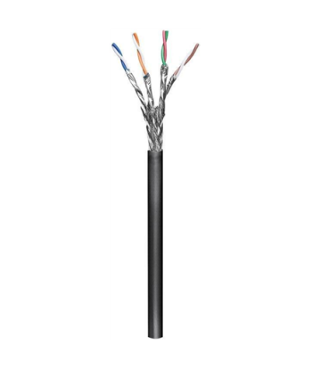 Goobay 77624 CAT 6 outdoor network cable, S/FTP (PiMF), black, 100m. Goobay