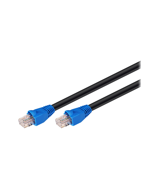 Goobay CAT6 уличный патч-кабель, U/UTP, 20 м, черный Goobay CAT6 уличный патч-кабель, U/UTP, 20 м, черный