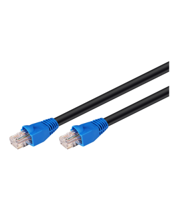 Goobay CAT 6 Outdoor Patch Cable, U/UTP, 50 m, Black