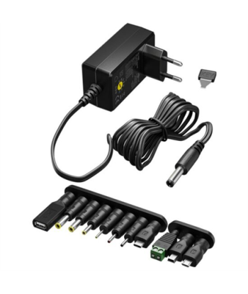 Goobay 64570 Universal Power Supply 3 V - 12 V, Max. 27 W, 2,25 A, Black