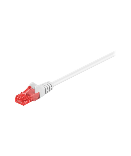 Patch Cable 68639 CAT 6 U/UTP PVC AWG 24/7 Cable length: 15 m White Patch Cable 68639 CAT 6 U/UTP PVC AWG 24/7 Cable length: 15 m White