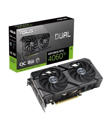 Видеокарта ASUS NVIDIA GeForce RTX 4060 Ti 8 GB GDDR6 128 bit PCIE 4.0 16x GPU 2565 MHz Dual Slot Fansink 1xHDMI