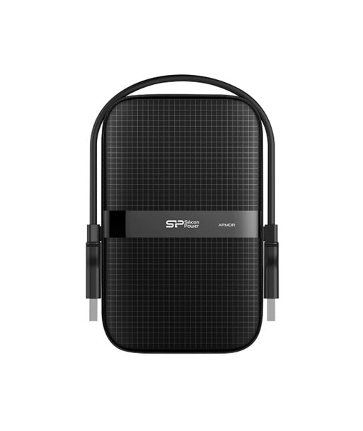 Portable Hard Drive, Armor A60, 1000 GB, USB 3.2, Black