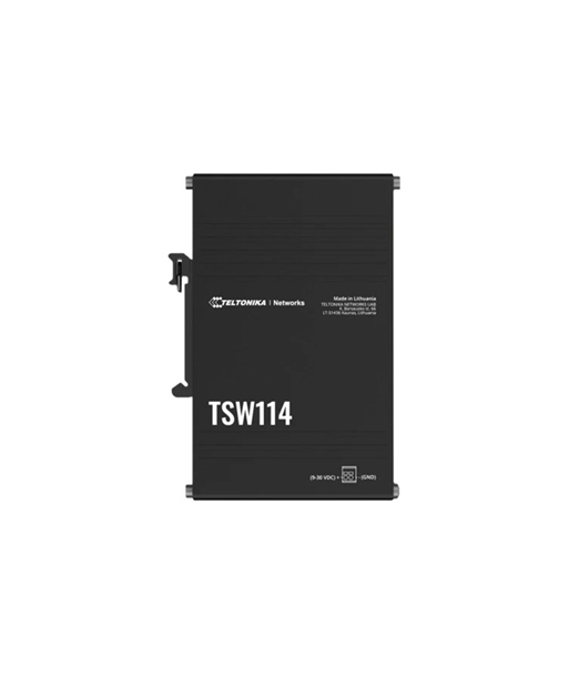 Teltonika TSW114 Неуправляемый промышленный 5-портовый гигабитный Ethernet-коммутатор Teltonika TSW114 Неуправляемый промышленный 5-портовый гигабитный Ethernet-коммутатор