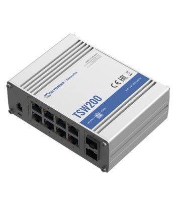 Неуправляемый коммутатор Teltonika TSW200 Ethernet - 8xGbE RJ-45, 2xSFP