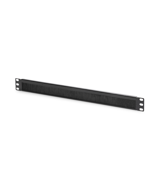 Digitus 1U Cable Management Panel with Open Brush, Black