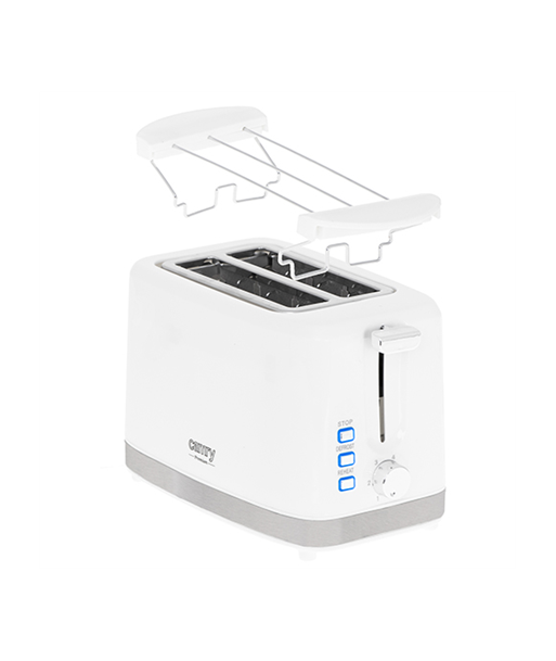Camry Toaster CR 3219 Power 750 W, Number of slots 2, Housing material Plastic, White