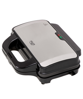 Adler Sandwich maker AD 3043 900 W, Number of plates 1, Number of pastry 2, Black