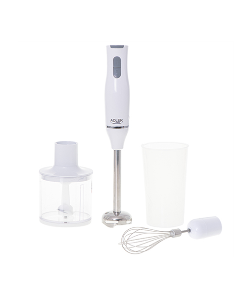 Adler Hand blender set AD 4620 Hand Blender, 800 W, Number of speeds 2, Chopper, White