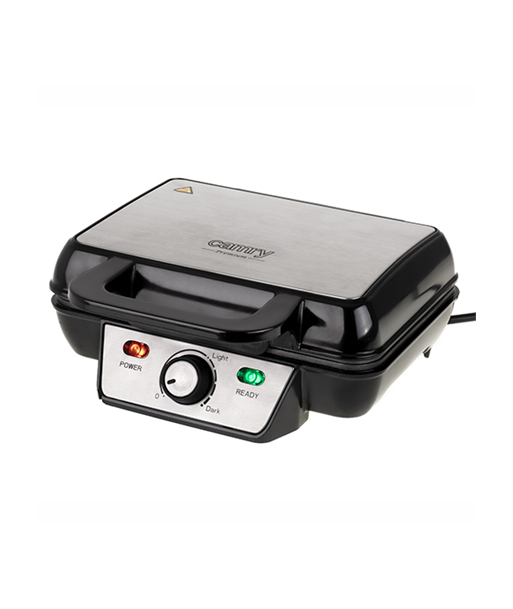 Camry, CR 3046, 1600 W, Number of pastry 2, Belgium, Black/Stainless Steel