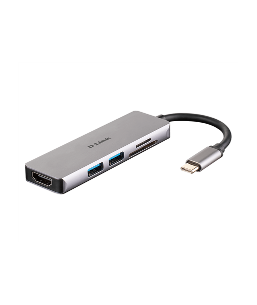 D-Link, 5-in-1 USB-C™ Hub with HDMI and SD/microSD Card Reader, DUB-M530, USB Type-C