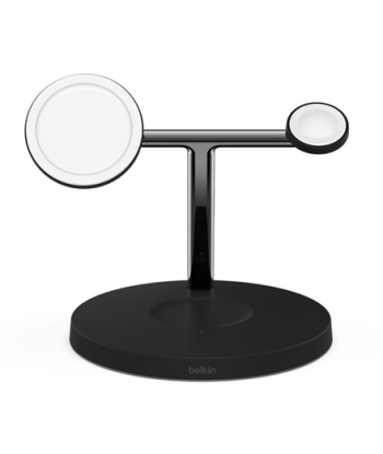 Belkin BOOST↑CHARGE™ PRO 3-in-1 juhtmevaba laadija MagSafe’iga – valge