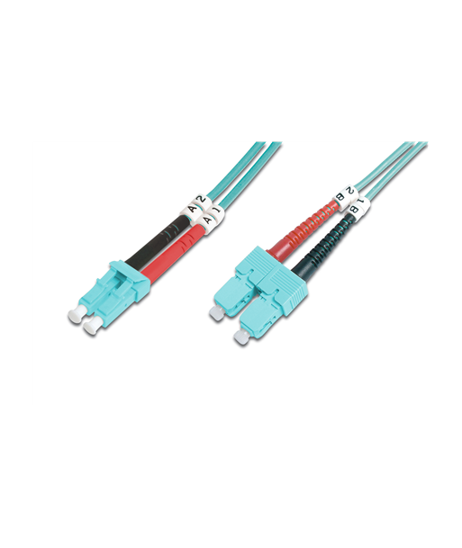 Digitus FO Patch Cord, Duplex, LC to LC SC MM OM3 50/125 µ, 2 m