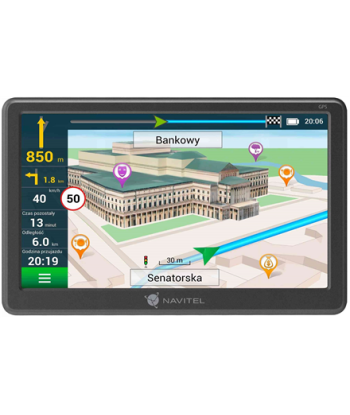 Navitel, GPS Navigator With a Magnetic Mount, E707 Magnetic, 800 x 480, GPS (satellite), Maps included