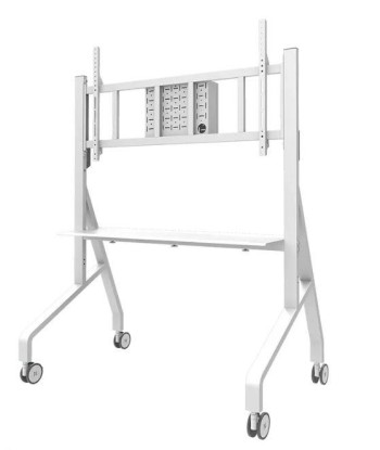 Neomounts FL50-575WH1 TV Floor Stand 65-110 inch - Elegant and Sturdy