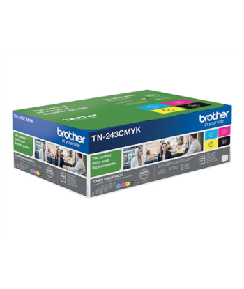 Brother TN-243CMYK Toner Value Pack (Black, Cyan, Magenta, Yellow)