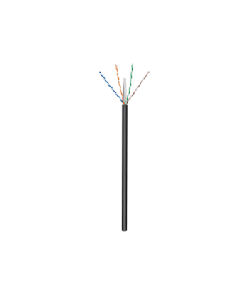 Goobay Outdoor Network Cable, CAT 6 U UTP, AWG 24 1, Cable length: 100 m, Black