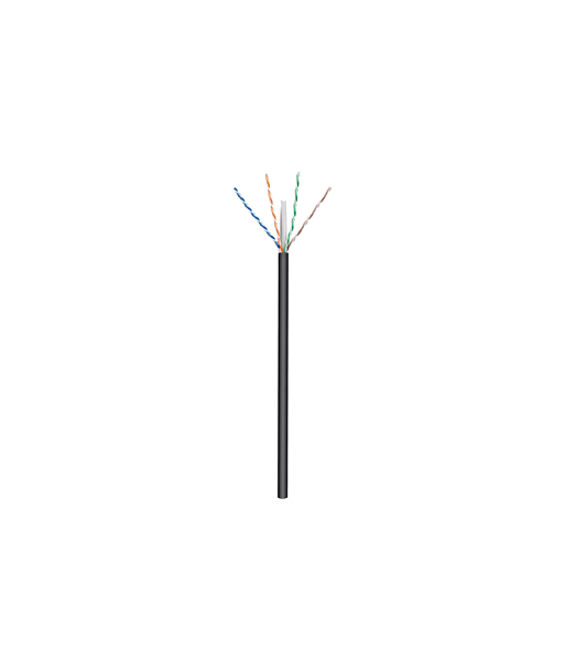 Goobay Outdoor Network Cable, CAT 6 U UTP, AWG 24 1, Cable length: 100 m, Black Goobay Outdoor Network Cable, CAT 6 U UTP, AWG 24 1, Cable length: 100 m, Black