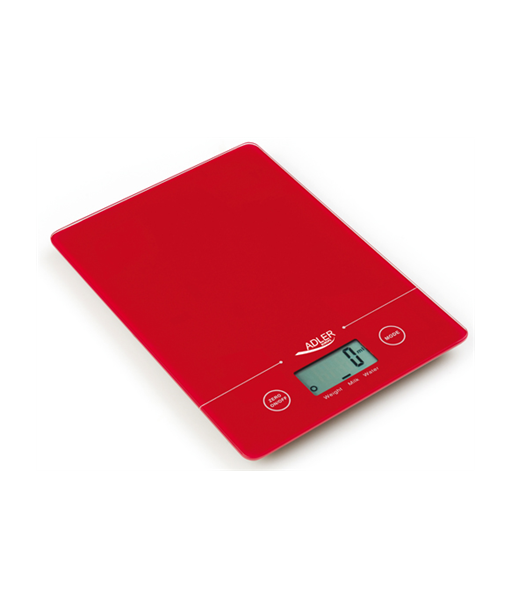 Adler AD 3138 Kitchen Scale - 5kg, 1g Accuracy - Red