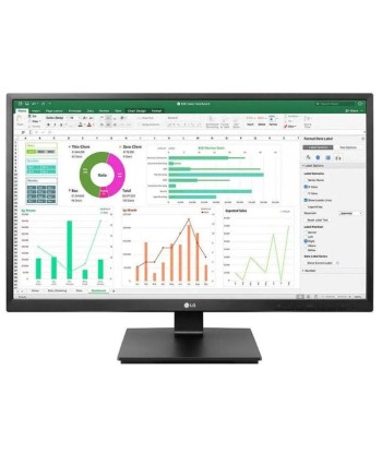 LCD Monitor LG 27" 4K Panel IPS 3840x2160 16:9 75Hz Matte 5 ms Speakers Pivot Height adjustable Tilt Colour Black 27BN55UP-B