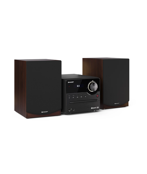 Sharp XL-B512(BR) Hi-Fi Micro System, CD/FM/USB/Bluetooth v5.0, 45W, Brown