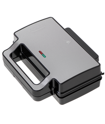 Бутербродница 2 in 1, AD 3073, 1000 W, Number of plates 2, Stainless Steel Black