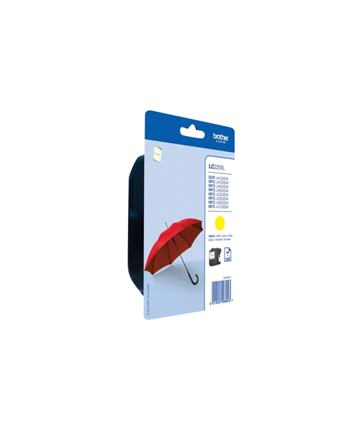 Brother LC225XLY | Ink Cartridge | Yellow Brother LC225XLY | Ink Cartridge | Yellow