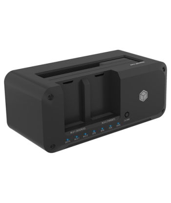 Icy Box IB-2924MSCL-C31 Clone and DockingStation for 1x 2.5" 3.5" to 1x M.2 NVMe or M.2 to M.2, access 3 drives as Docking