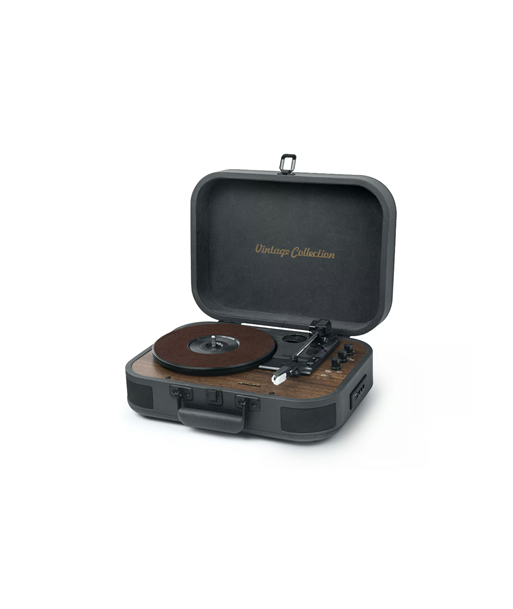 Muse MT-207 DGB Plaadimängija - Vintage stiilis stereosüsteem must & pruun