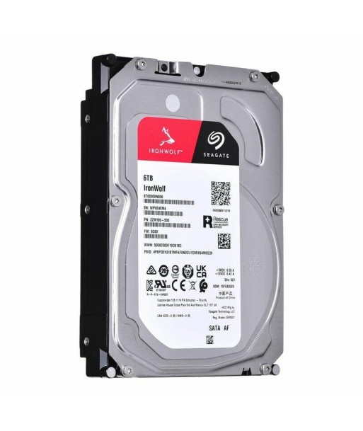 HDD SEAGATE IronWolf 6TB SATA 256 MB 5400 rpm Discs Heads 4 8 3,5" ST6000VN006