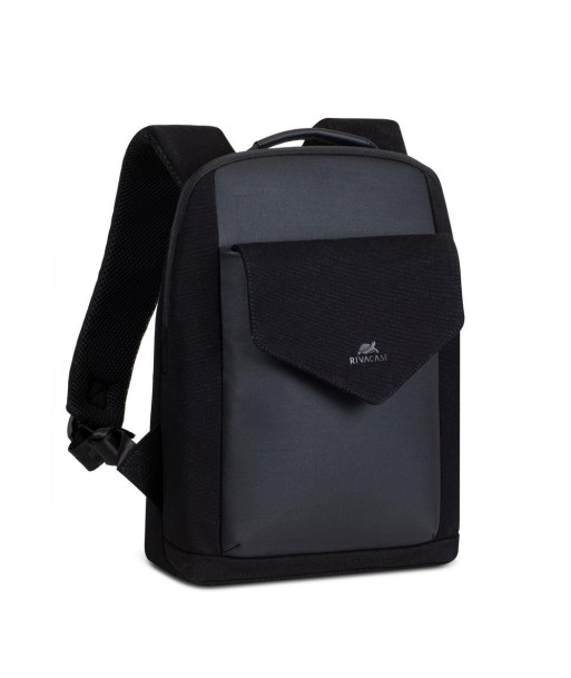 RIVACASE 8521 Black Canvas Backpack 13.3"