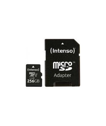 Intenso 256GB Micro SDXC UHS-I Mälukaart Adapteriga