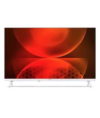 Sharp 32FH2EW 32" (81cm) HD Ready Android Frameless TV, Google Assistant, White