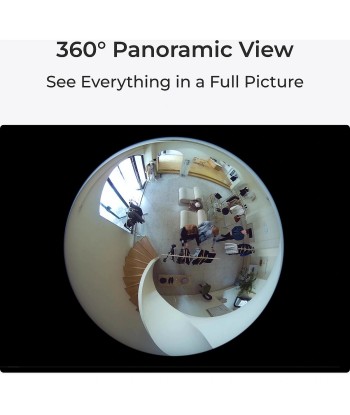 Reolink, 360° Panoramic Indoor Fisheye Camera, Fisheye Series W520, Fisheye, 6 MP, 1.98mm F2.0, H.265, MicroSD, max. 256 GB