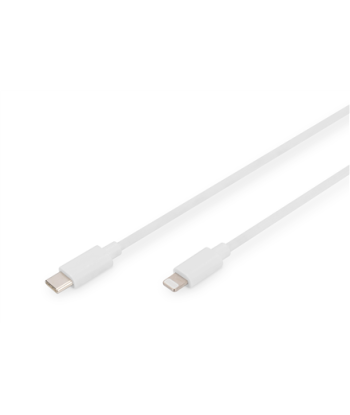 Digitus, DB-600109-020-W, USB-C to Lightning Apple Lightning 8-pin, USB C