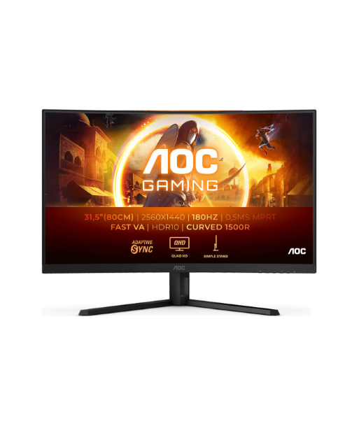 AOC CQ32G4VE 31.5" VA/16:9/2560×1440/300 cdm2/1ms/DP HDMI Audio out