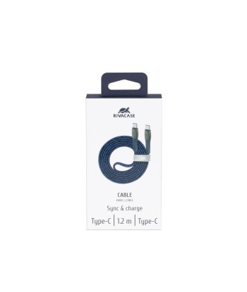 Rivacase USB-C to USB-C Cable, 1.2m, Blue
