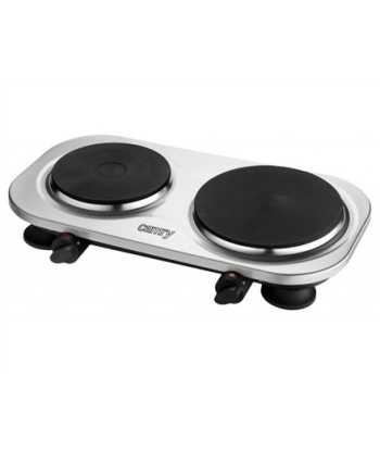 Camry CR 6511 Electric Cooktop - 2 Burners, Stainless Steel
